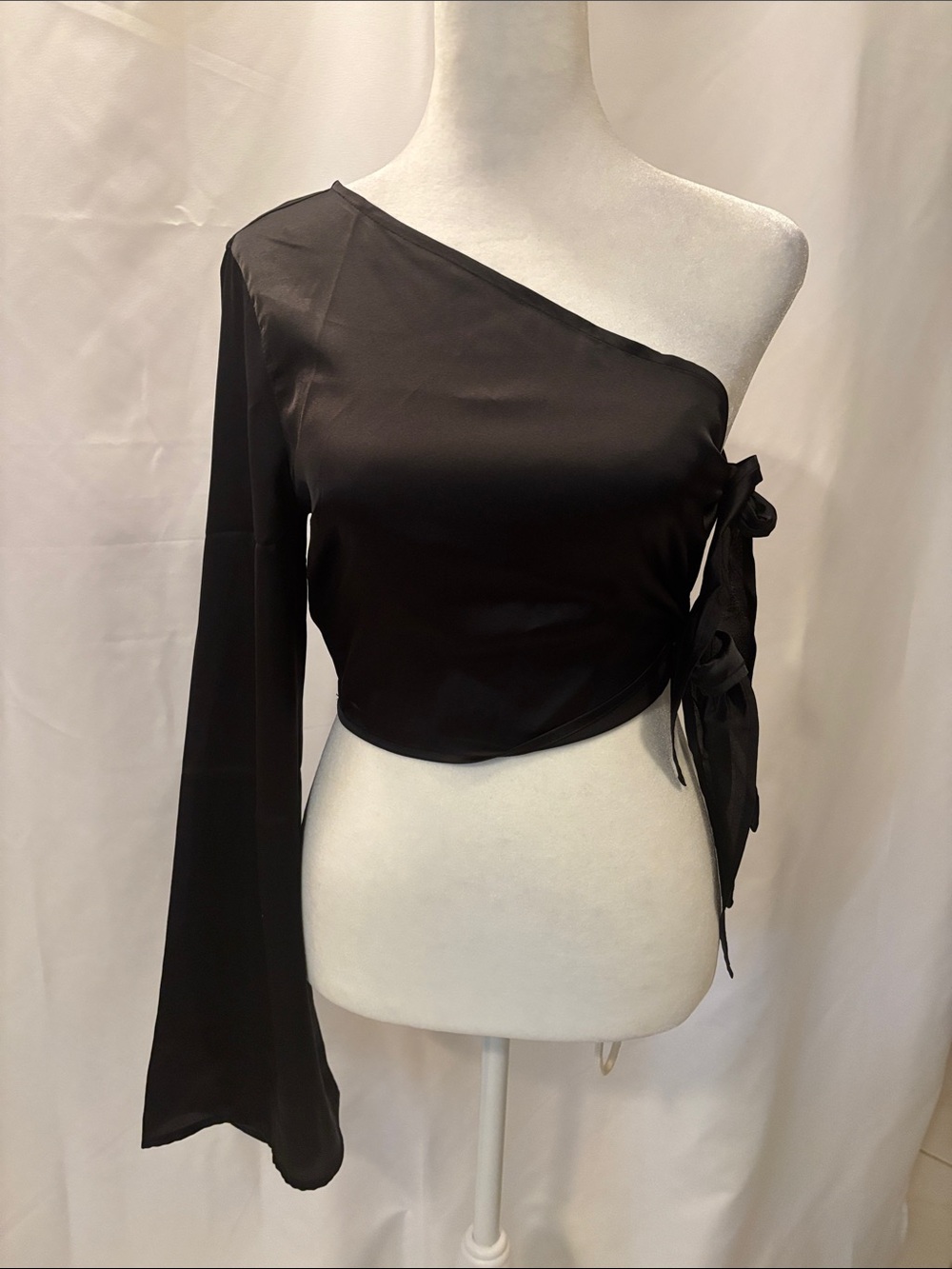 NA-KD Black Women's One Shoulder Top